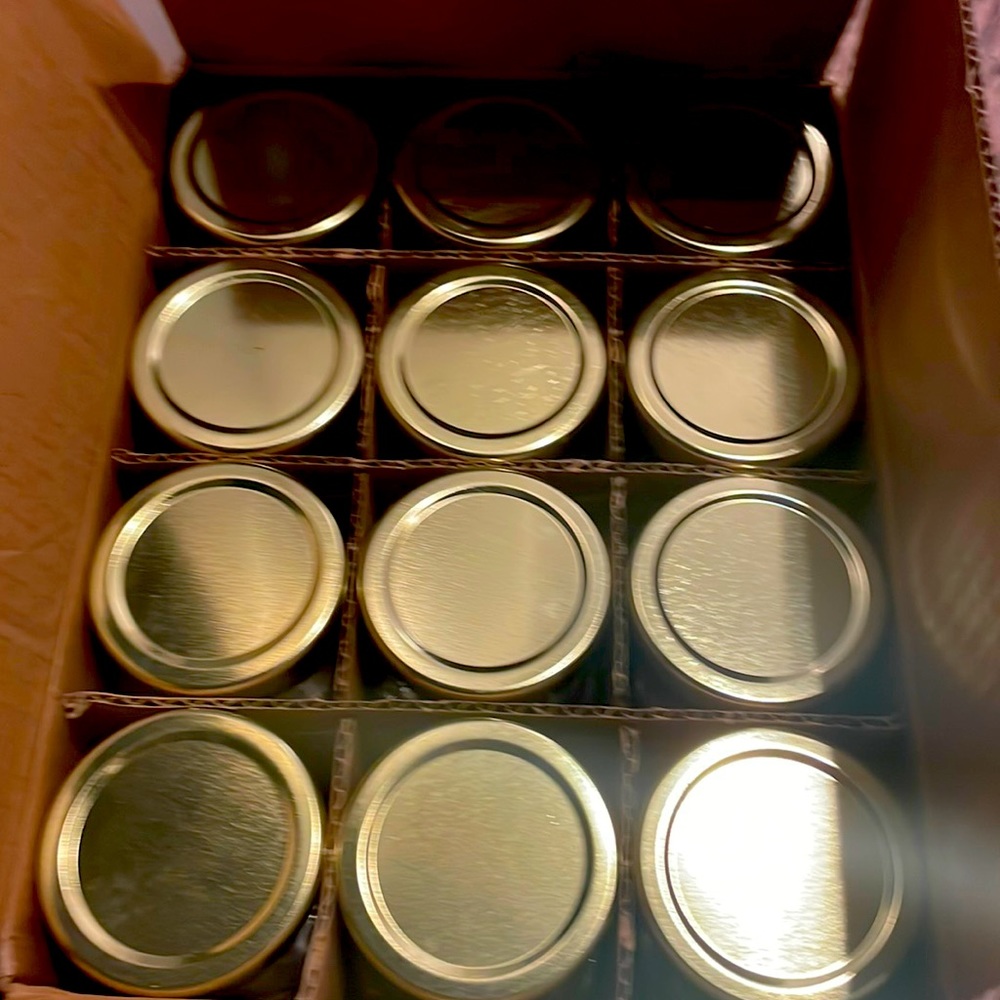 12 glass jars